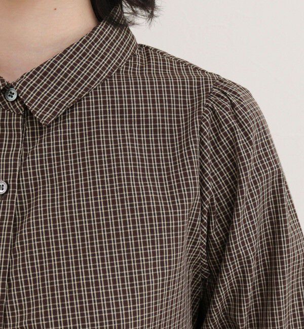 fredy emue「【WEB限定カラーあり】フロントギャザーコンパクトシャツ」|シャツ・ブラウス|