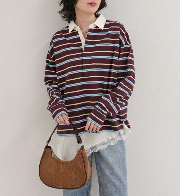 fredy emue「【＠suda_mame3企画】マルチボーダーラガーシャツ」|Tシャツ・カットソー|