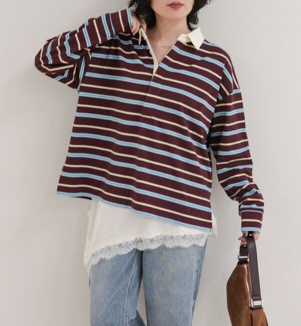 fredy emue「【＠suda_mame3企画】マルチボーダーラガーシャツ」|Tシャツ・カットソー|