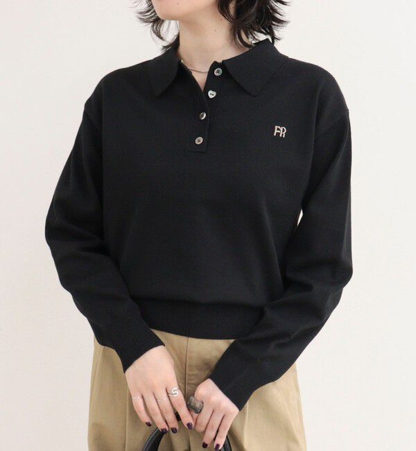 fredy emue「FR刺繍ハイゲージポロニットプルオーバー」|ニット・セーター|