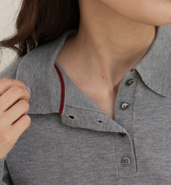 fredy emue「FR刺繍ハイゲージポロニットプルオーバー」|ニット・セーター|