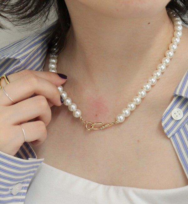 fredy emue「ビジューフックボールネックレス」|ネックレス|