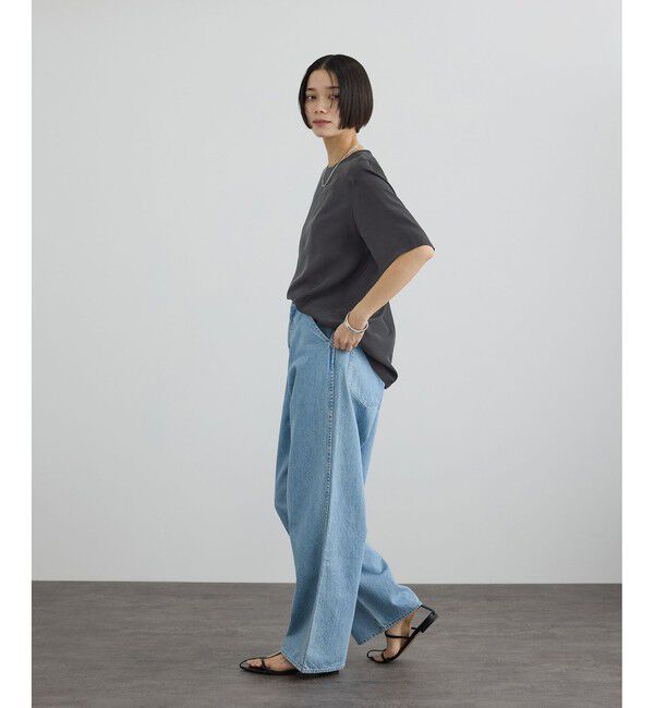 SALON adam et rope'「[26SS]GENTLE SILK ハーフスリーブプルオーバー」|Tシャツ・カットソー|