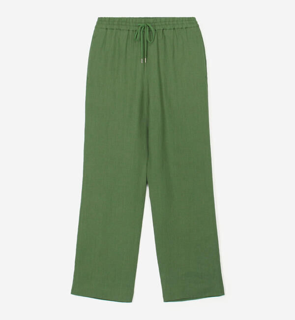  「MORRIS & SONS | リネン イージーパンツ WOMEN」|チノ|GREEN