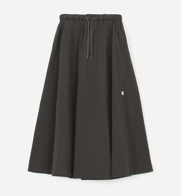 DANTON「DANTON | コットンナイロンツイル イージースカート WOMEN」|スカート|CHARCOAL
