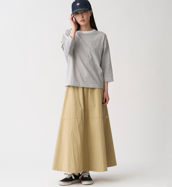 DANTON「DANTON | コットンナイロンツイル イージースカート WOMEN」|スカート|