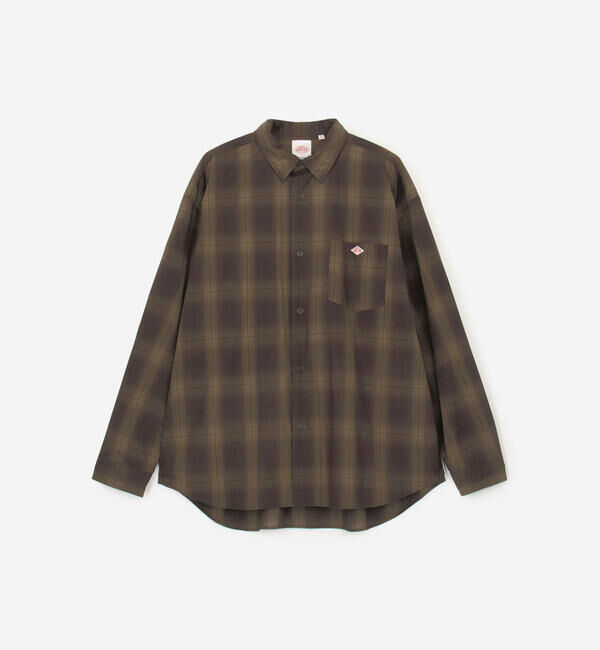 DANTON「DANTON | レギュラーカラー 長袖ワークシャツ MEN」|シャツ・ブラウス|