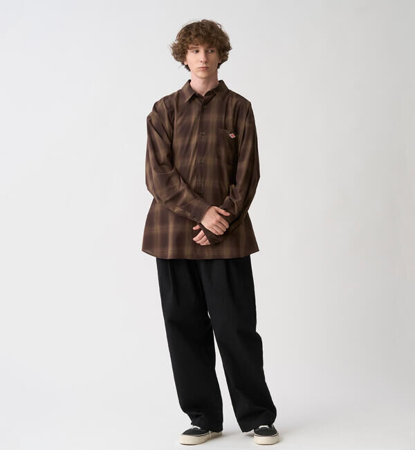 DANTON「DANTON | レギュラーカラー 長袖ワークシャツ MEN」|シャツ・ブラウス|