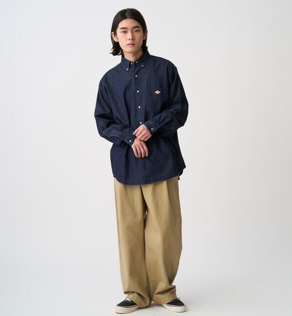 DANTON「DANTON | ダンガリー ボタンダウンシャツ MEN」|シャツ・ブラウス|