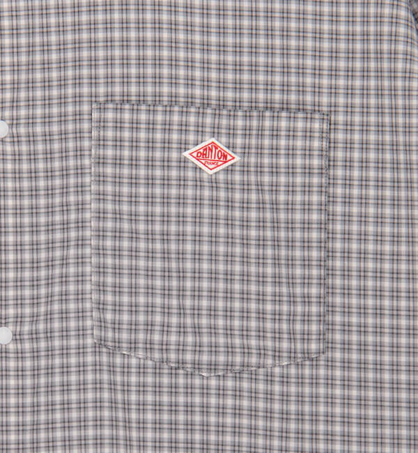DANTON「DANTON | プランサーボタン シャツワンピース PLAID WOMEN」|ワンピース|