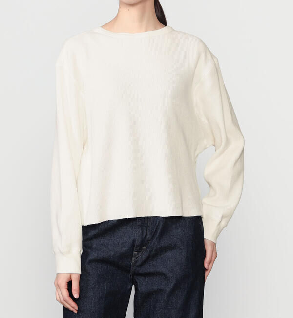 「TICCA | ビーチワッフル ショート2WAYプルオーバー WOMEN」|Tシャツ・カットソー|WHITE