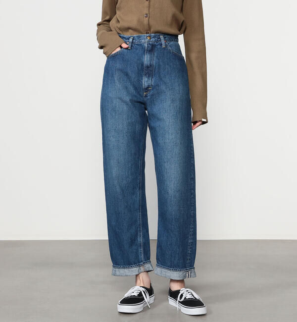  「orSlow | HIGH WAIST SELVEDGE DENIM PANTS USED WOMEN」|デニム|