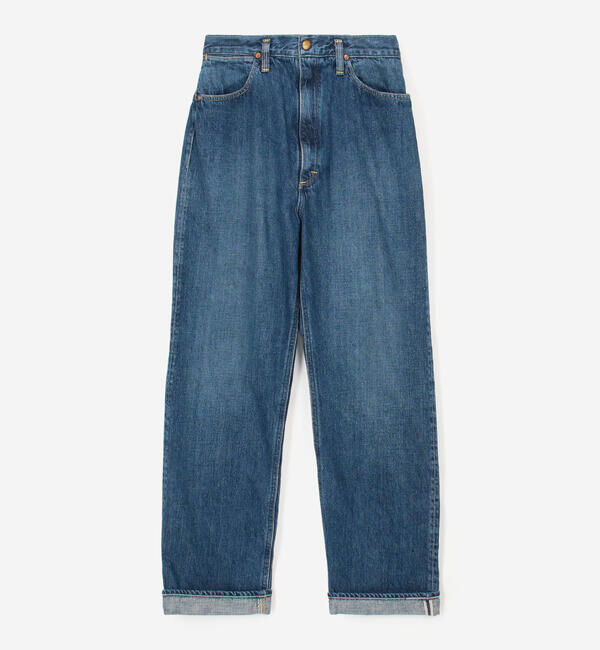  「orSlow | HIGH WAIST SELVEDGE DENIM PANTS USED WOMEN」|デニム|