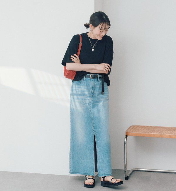  「【A・MONN】【コットン100%】ボックスロゴTee」|Tシャツ・カットソー|