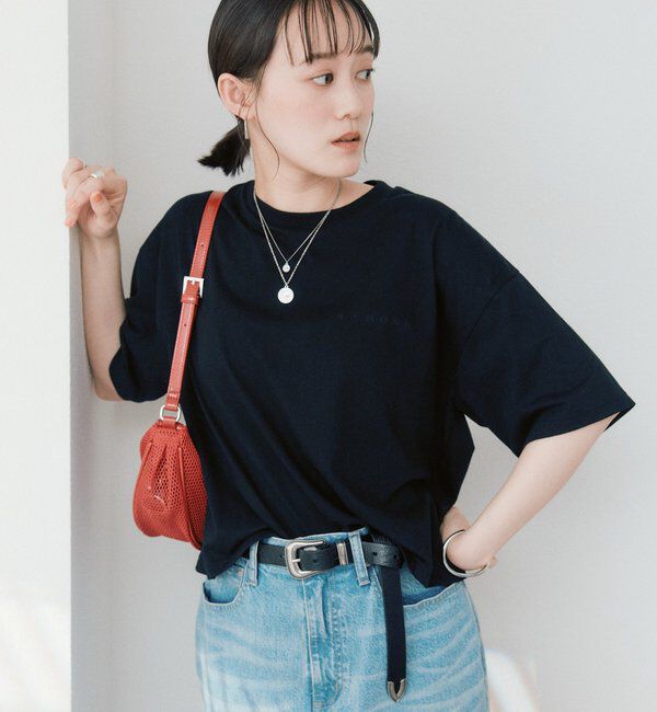  「【A・MONN】【コットン100%】ボックスロゴTee」|Tシャツ・カットソー|