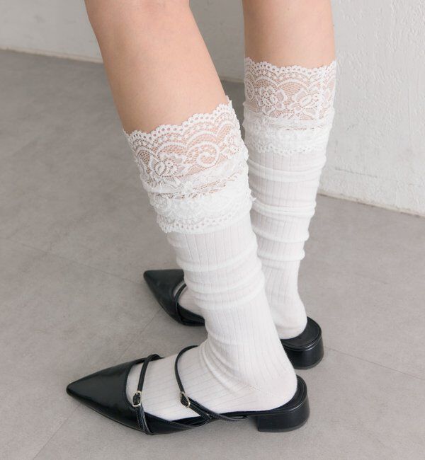  「26AW レースレイヤードソックス」|ソックス|