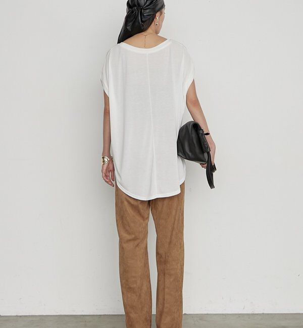  「《1枚で品よく決まる》ロゴフレンチT」|Tシャツ・カットソー|