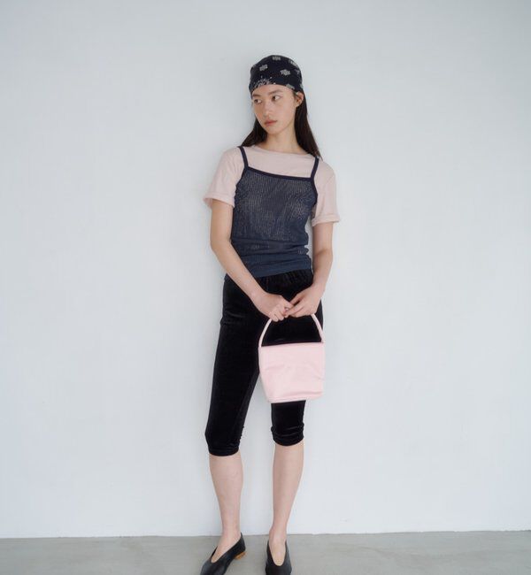  「ドライタッチT＆レースキャミSET」|Tシャツ・カットソー|