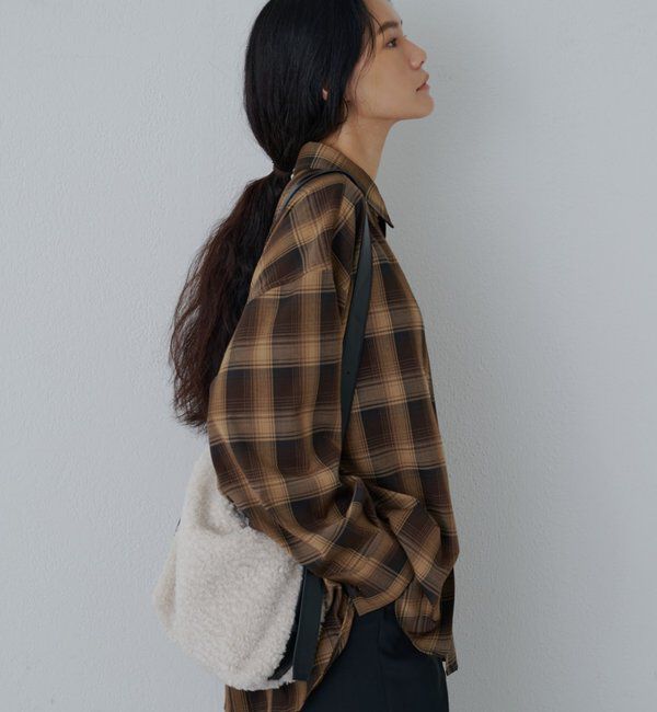  「バックボタンチェックシャツ」|シャツ・ブラウス|
