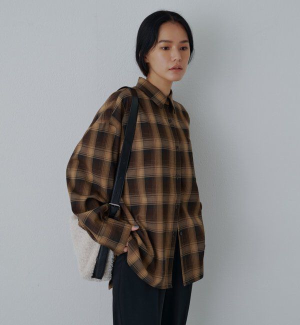  「バックボタンチェックシャツ」|シャツ・ブラウス|