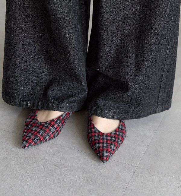  「スリングバックフラットシューズ」|パンプス|