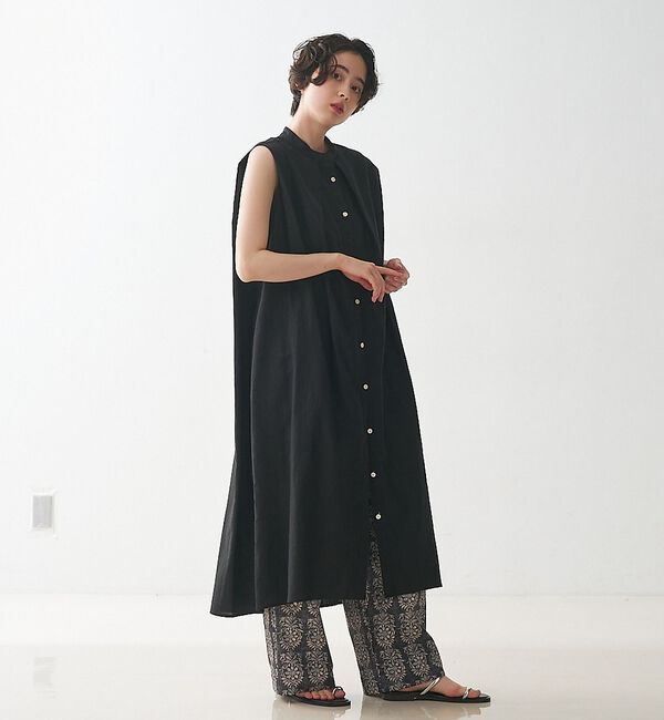 collex「タックショルダーリネンコットンワンピース」|ワンピース|