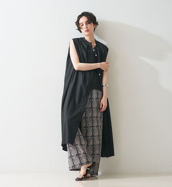 collex「タックショルダーリネンコットンワンピース」|ワンピース|
