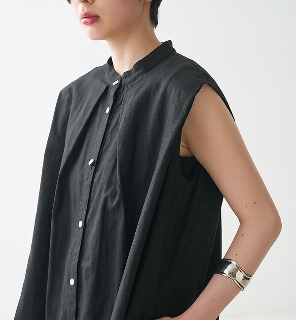 collex「タックショルダーリネンコットンワンピース」|ワンピース|