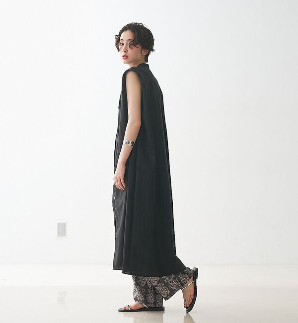 collex「タックショルダーリネンコットンワンピース」|ワンピース|