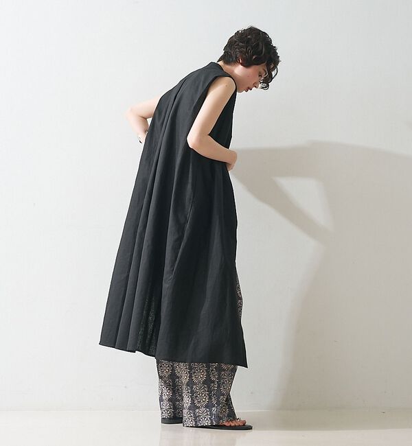 collex「タックショルダーリネンコットンワンピース」|ワンピース|