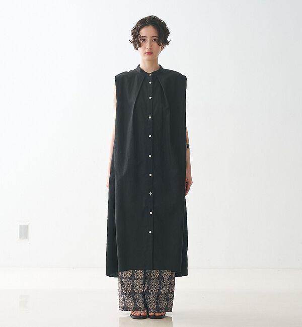 collex「タックショルダーリネンコットンワンピース」|ワンピース|