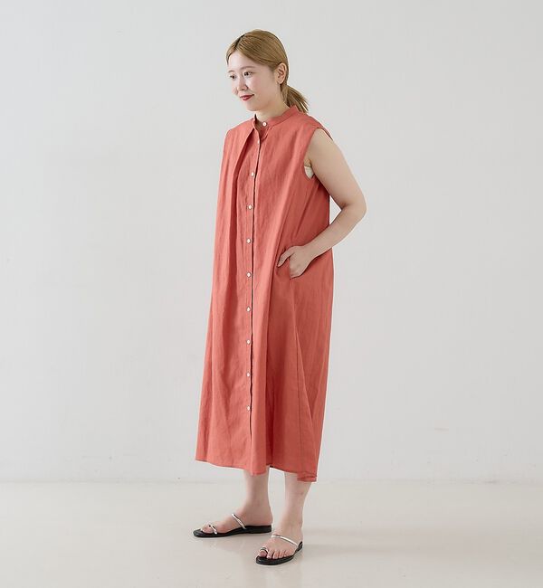 collex「タックショルダーリネンコットンワンピース」|ワンピース|