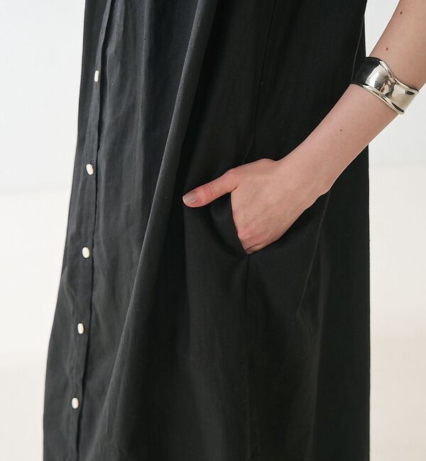 collex「タックショルダーリネンコットンワンピース」|ワンピース|