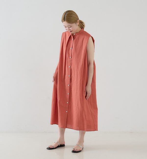 collex「タックショルダーリネンコットンワンピース」|ワンピース|