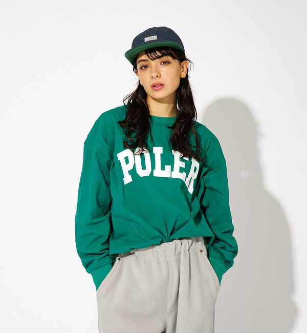 ABAHOUSE「【POLeR/ポーラー】COLLEGE ロングスリーブTシャツ」|Tシャツ・カットソー|