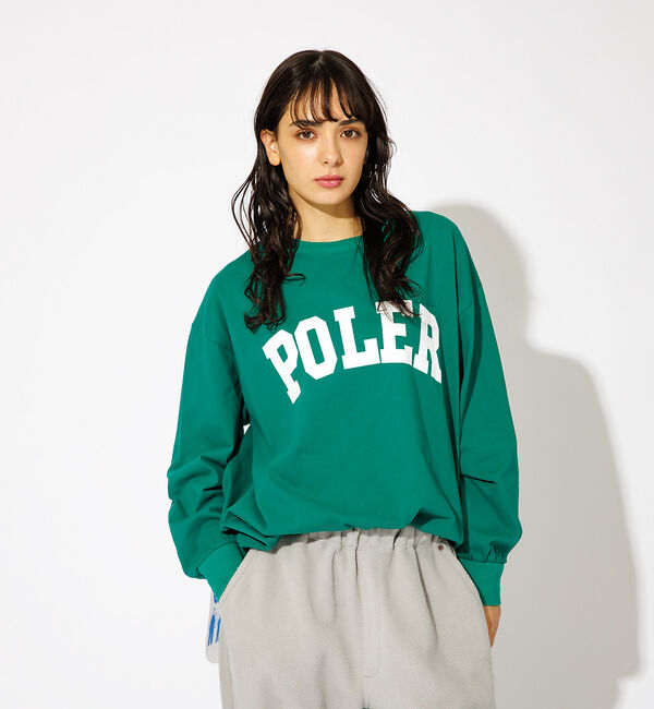 ABAHOUSE「【POLeR/ポーラー】COLLEGE ロングスリーブTシャツ」|Tシャツ・カットソー|
