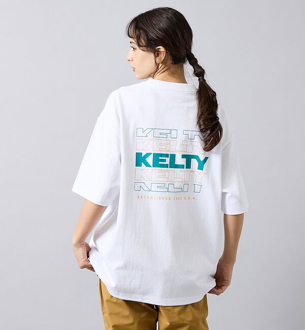 ABAHOUSE「【KELTY / ケルティ】Back Typo Logo T-Shirt / バ」|Tシャツ・カットソー|ホワイト
