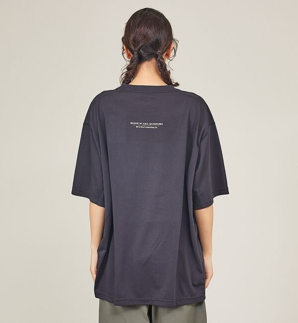 ABAHOUSE「【NANGA/ナンガ 】DRY MIX PIVOT SLEEVE TEE/ ロゴ」|Tシャツ・カットソー|