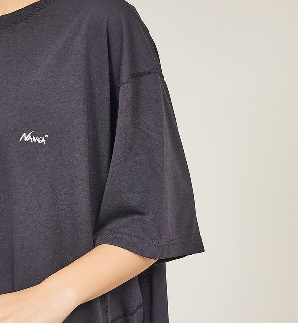 ABAHOUSE「【NANGA/ナンガ 】DRY MIX PIVOT SLEEVE TEE/ ロゴ」|Tシャツ・カットソー|