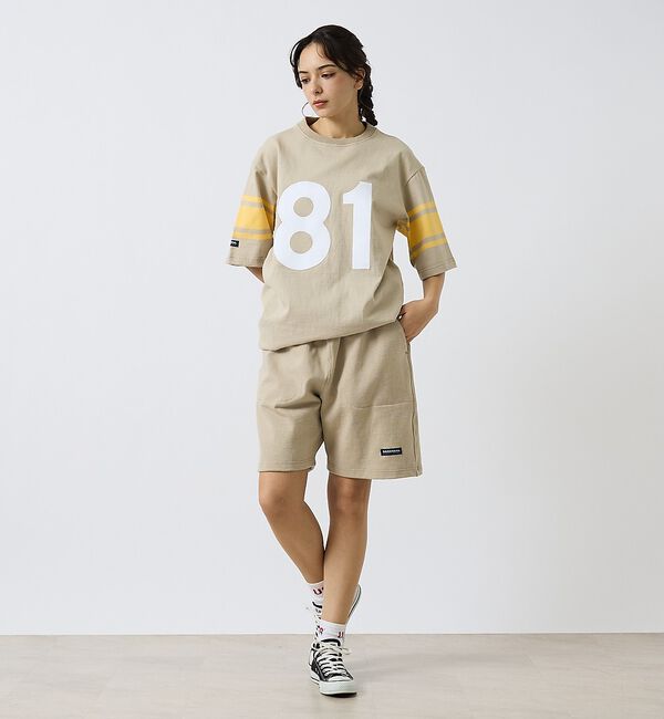 ABAHOUSE「【BARBARIAN / バーバリアン】Crewneck Short ナンバリン」|Tシャツ・カットソー|