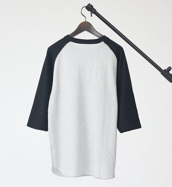 ABAHOUSE「【JEMORGAN /ジェーイーモーガン 】ワッフルラグランスリーブ７分袖Tシャ」|Tシャツ・カットソー|
