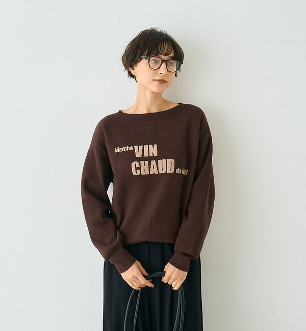 Rouge vif「ノエルロゴニットプルオーバー」|ニット・セーター|