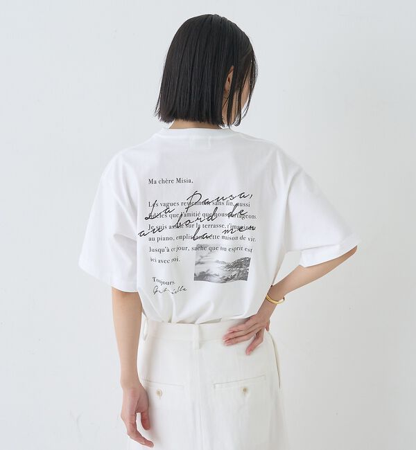 Rouge vif「バックフォト グラフィックロゴTシャツ」|Tシャツ・カットソー|