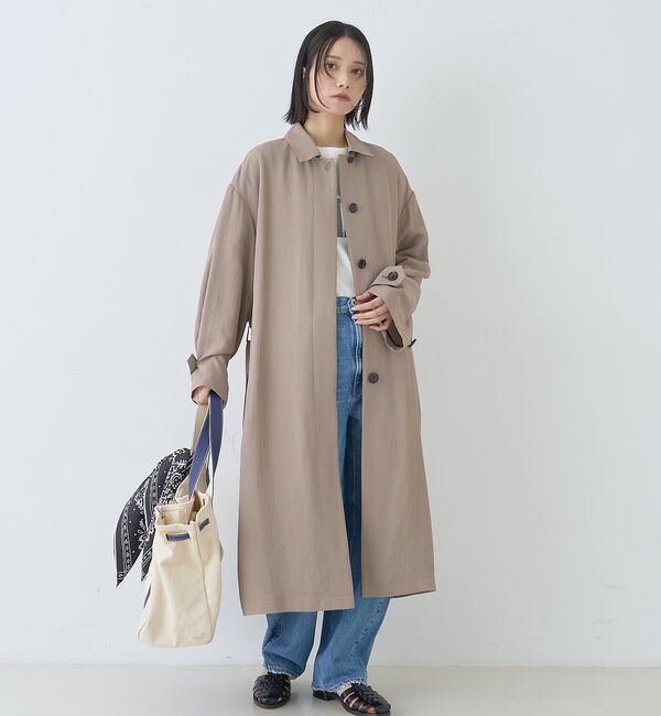 Rouge vif「【2サイズ展開】ステンカラーロングコート」|ステンカラーコート|