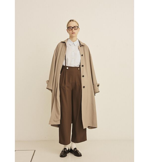 Rouge vif「【2サイズ展開】ステンカラーロングコート」|ステンカラーコート|