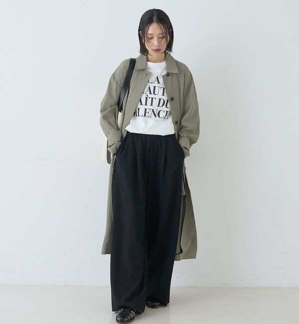 Rouge vif「【2サイズ展開】ステンカラーロングコート」|ステンカラーコート|
