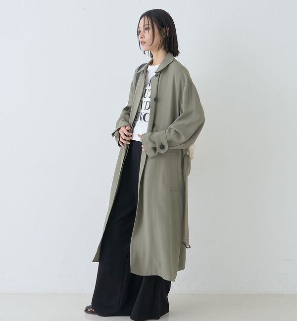 Rouge vif「【2サイズ展開】ステンカラーロングコート」|ステンカラーコート|