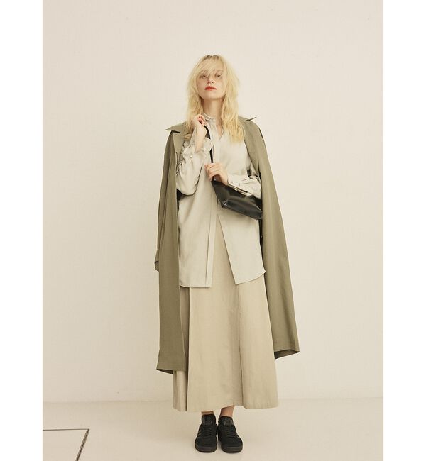 Rouge vif「【2サイズ展開】ステンカラーロングコート」|ステンカラーコート|