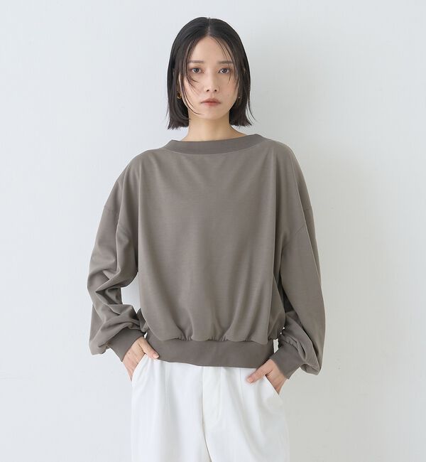 Rouge vif「ポリスパンパフスリーブイージーカットプルオーバー/吸水速乾」|Tシャツ・カットソー|