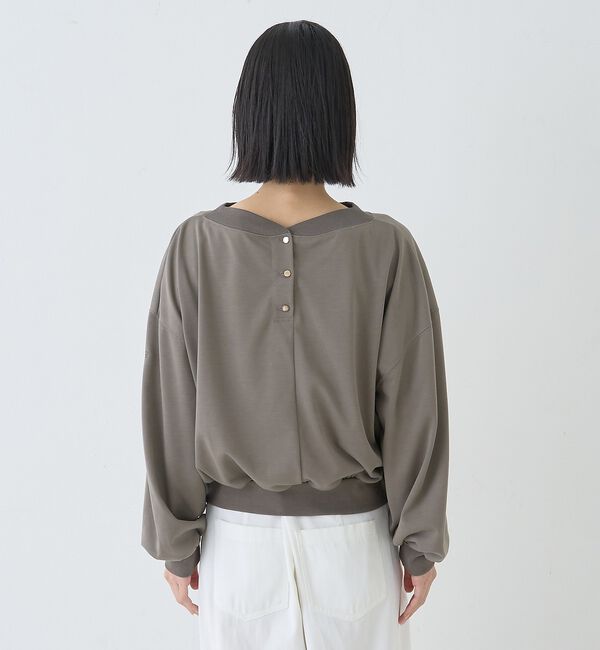 Rouge vif「ポリスパンパフスリーブイージーカットプルオーバー/吸水速乾」|Tシャツ・カットソー|